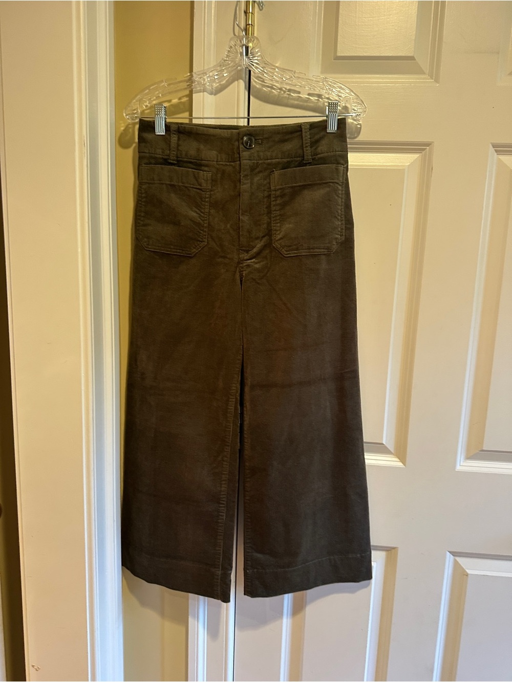 Anthropologie Maeve The Colette Brown Corduroy Wide Leg Pants 27